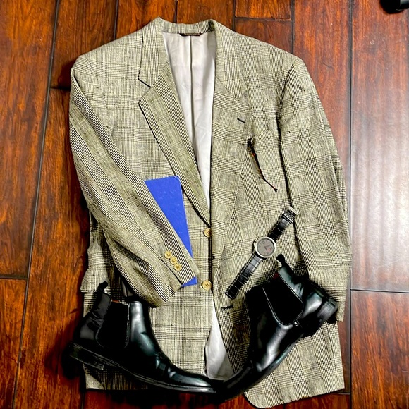 "Vintage Elegance: Custom Mark Sale Linen Blazer โ Pristine Condition!" - Picture 1 of 4